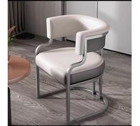 Ensemble table de salle à manger avec pieds en métal et chaises rembourrées en cuir synthétique - Meuble élégant et durable pour salle à manger, cuisine, salon et coiffeuse