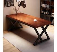 Ensemble table de salle à manger compacte en bois avec 2 chaises - Table de cuisine rectangulaire avec pieds en acier réglables pour petits espaces, idéal pour le petit déjeuner et les appartements