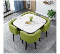 Ensemble table de salle à manger compacte en bois avec chaises pour petits espaces, idéal pour la cuisine ou une utilisation professionnelle
