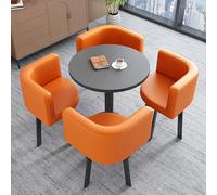 Ensemble table de salle à manger de 61 cm avec chaises, bureau de réception pour cuisine, salle à manger et appartement, réunions, mobilier élégant et fonctionnel