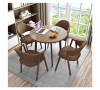 Ensemble table de salle à manger moderne pour 4 personnes avec table de conférence et chaises multi-usages, idéal pour la cuisine, le salon ou le bureau