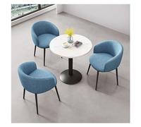 Ensemble table de salle à manger pour 3 personnes - Table de conférence ronde élégante avec chaises pour cuisine et salon modernes, parfait pour une utilisation au bureau