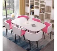 Ensemble table de salle à manger ronde avec chaises - Meuble élégant et polyvalent pour bureau, cuisine, salle à manger et salon - Parfait pour les petits espaces et la décoration moderne