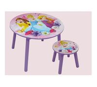 Ensemble Table et 1 tabouret en bois Disney Princesses