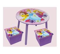 Fun House Ensemble Table et 2 Tabouret de Rangement Disney Princesses
