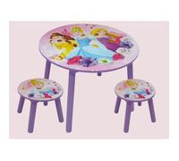 Ensemble Table et 2 tabouret en bois Disney Princesses