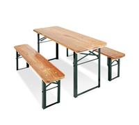 Ensemble table et bancs pinolino sepp l 110 x p 40 x h 54