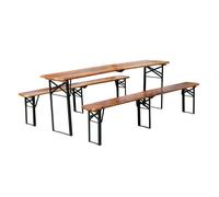 Ensemble table et bancs pliant 220 cm intérieur et extérieur FloraGrace