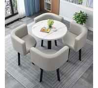 Ensemble table et chaise de bureau moderne pour salle de réception, salon et petite salle de conférence, idéal pour la négociation et la salle à manger, mobilier élégant et fonctionnel
