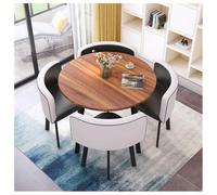 Ensemble table et chaise de bureau - Taille M - Rond - Pour négociation - Réception - Réunion - Salle à manger - Cuisine - Loisirs