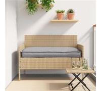 vidaXL Ensemble table et chaise de jardin plastique gris 2 personnes Table rectangulaire 100×40 cm