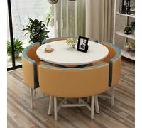 Ensemble table et chaise de négociation de bureau commercial nordique, table ronde pour les lieux d'affaires tels que la réception, le café, le thé, les magasins de desserts et les bars d'affaires
