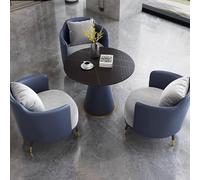 Ensemble table et chaise de négociation de luxe avec canapé simple, élégant bureau réunion et balcon de loisirs