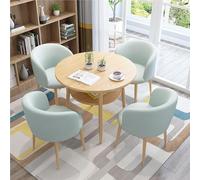 Ensemble table et chaise de réception - Bureau rond avec petit canapé chaises pour bureau, hôtel, appartement, salle à manger, cuisine, balcon, salon de café, conférence, salon