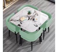 Ensemble table et chaise de réception de bureau, petit meuble de salle de conférence, table basse et chaises, table de négociation moderne, idéale pour les clubs et les bureaux (couleur : clair)