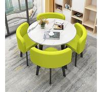Ensemble table et chaise de réception de bureau vert - Table basse et chaise élégante pour cuisine, salle de réunion, bibliothèque, cinéma et magasin de thé