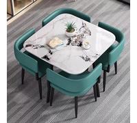 Ensemble table et chaise de salle de réception de bureau, table basse et chaises pour petit salon, mobilier de club moderne (couleur : La)