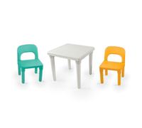 Ensemble DOLU table blanche + 2 chaises