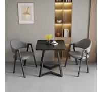 Ensemble table et chaises carrées pour salle à manger, réception, café, salon de détente, salon