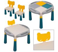 Ensemble Table Et Chaises Coil Ensemble, 2 en 1 pour Enfants, Matériau : PP+ABS, Multicolore