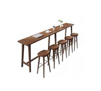 Ensemble table et chaises de bar en bois massif - Meubles modernes pour café et espaces de vie à la maison