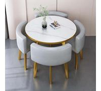 Ensemble table et chaises de bar pour petit déjeuner - Mobilier moderne peu encombrant pour cuisine et salon - Siège à dossier souple - Parfait pour une utilisation au bureau ou en conférence