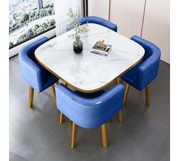 Ensemble table et chaises de bar pour petit déjeuner - Mobilier moderne peu encombrant pour cuisine et salon - Siège à dossier souple - Parfait pour une utilisation au bureau ou en conférence