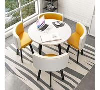 Ensemble table et chaises de bar pour petit déjeuner - Mobilier moderne peu encombrant pour cuisine et salon - Siège à dossier souple - Parfait pour une utilisation au bureau ou en conférence