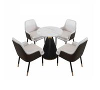 Ensemble table et chaises de bar pour petit déjeuner, table de salle à manger et chaises pour salon, bureau, club, meubles de table de loisirs (bleu)