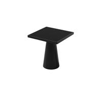 Ensemble Table Et Chaises De Café Industriel Moderne, Mobilier De Salle À Manger Minimaliste en Métal Noir, Bureau De Bistro Rond Et Carré, Siège Rembourré en Simili Cuir(F)