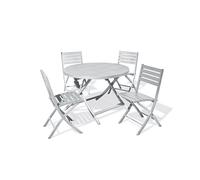 Ensemble table et chaises de jardin marius