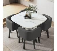 Ensemble table et chaises de négociation modernes élégants pour bureau, salle de réception, solutions d'économie d'espace, petites tables de salle de conférence pour réunions productives, table de