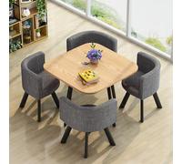 Ensemble Table et chaises de négociation pour réception d'entreprise, d'hôtel et de Bureau, mobilier de Salle de conférence, sièges élégants pour Salon et séjour (Couleur : C)