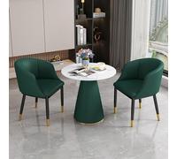 Ensemble Table et chaises de réception Gris foncé, mobilier Moderne pour Salle de conférence et Salon, Table et chaises élégantes pour la négociation, idéales pour Un Bureau ou Un appartemen