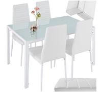 Ensemble table et chaises de salle à manger 5 pièces en Acier