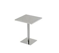 Ensemble Table Et Chaises De Salle À Manger Modernes en Acier Inoxydable, for Café, Magasin De Desserts, Banc D'attente en Métal Minimaliste avec Dossier, Mobilier Commercial Industriel(F)