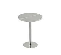 Ensemble Table Et Chaises De Salle À Manger Modernes en Acier Inoxydable, for Café, Magasin De Desserts, Banc D'attente en Métal Minimaliste avec Dossier, Mobilier Commercial Industriel(E)