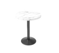 Ensemble Table Et Chaises De Salle À Manger Modernes for Café, Bistro, Magasin De Thé, Bureau Rectangulaire avec Dessus en Faux Marbre, Sièges Et 2 Chaises en Simili Cuir Gris(H)