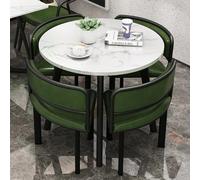 Ensemble table et chaises de salle à manger rondes pour bureau et maison, petite table de négociation de salle de conférence et chaise combinée, table de loisirs pour café, cuisine ou réception