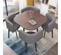 Ensemble Table Et Chaises,ensemble Table à Manger De Cuisine,table De Conférence,combinaison Table à Manger Carrée/ronde Et Chaises,table De Café 4 Places Peu Encombrante,pour Maison,cuisine,bureau