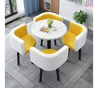 Ensemble table et chaises modernes pour bureau, salle de réception et petites salles de conférence. Parfait pour le salon, le salon, la salle à manger. Améliorez votre espace de travail dès maintenant