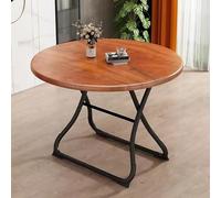 Ensemble Table Et Chaises Pliantes À Abattants Pour L'Intérieur Et L'Extérieur, Table De Pique-Nique Portable Pour Terrasse, Jardin, Événements Et Fêtes, Marron, 70 X 70 X 75 Cm (27,5 X 27,5 X 29,5 P