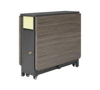Ensemble table et chaises pliantes en bois massif, meubles de salle à manger compacts multifonctionnels pour petits espaces