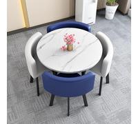 Ensemble table et chaises rondes 5 pièces pour cuisine et salle à manger, idéal pour petit déjeuner, bar et conférences