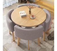 Ensemble table et chaises rondes modernes pour bureau, salle de réception, club, idéal pour le salon, la réception et la salle de réunion, ensemble de meubles contemporains de négociation