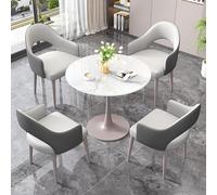 Ensemble table et chaises rondes modernes pour bureau, salon, chambre à coucher, cuisine, jardin et couloir, meuble de négociation d'entreprise peu encombrant