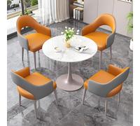 Ensemble table et chaises rondes modernes pour bureau, salon, chambre à coucher, cuisine, jardin et couloir, meuble de négociation d'entreprise peu encombrant