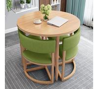 Ensemble table et chaises rondes polyvalentes pour salle à manger, bureau et zones de loisirs