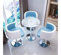 Ensemble table et chaises rondes pour petits espaces - Idéal pour les cafés, les salons de beauté, les bureaux et les salles de réunion