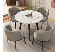 Ensemble table et chaises rondes pour une utilisation polyvalente à la maison et au bureau